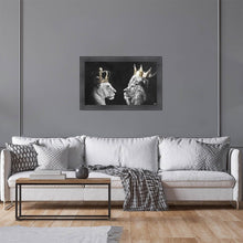 Load image into Gallery viewer, Lion And Lioness King And Queen Of The Jungle Framed Wall Art