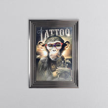 Load image into Gallery viewer, Tattoo Artist Monkey Framed Wall Art 55*75cm