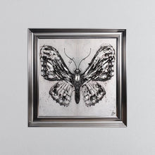 Load image into Gallery viewer, Abstract White Butterfly Framed Wall Art 75*75cm