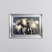 Load image into Gallery viewer, Gangster Lion Family Framed Wall Art 55*75cm
