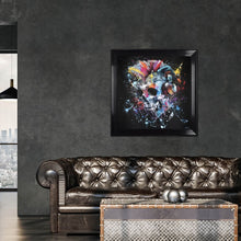 Load image into Gallery viewer, Colour Skull Punk Framed Wall Art 90*90cm