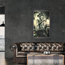 Load image into Gallery viewer, Snooker Monkey Framed Wall Art 114*74cm