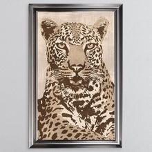 Load image into Gallery viewer, Textured Beige Leopard Framed Wall Art