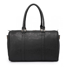 Load image into Gallery viewer, LEATHER LOOK MATERNITY CHANGING SHOULDER BAG BLACK