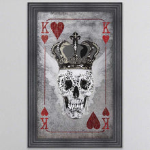 Load image into Gallery viewer, King Of Hearts Playing Card Framed Wall Art