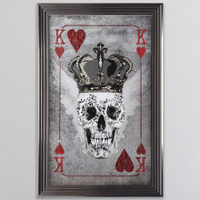 Load image into Gallery viewer, King Of Hearts Playing Card Framed Wall Art
