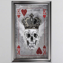 Load image into Gallery viewer, King Of Hearts Playing Card Framed Wall Art