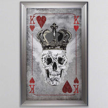 Load image into Gallery viewer, King Of Hearts Playing Card Framed Wall Art