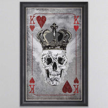 Load image into Gallery viewer, King Of Hearts Playing Card Framed Wall Art