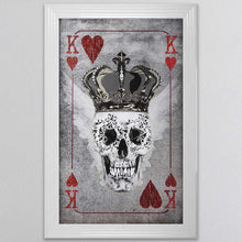 Load image into Gallery viewer, King Of Hearts Playing Card Framed Wall Art