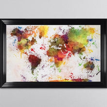 Load image into Gallery viewer, Multicoloured Paint Splatter Framed Wall Art 114*74cm