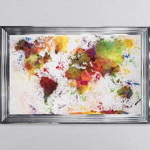 Load image into Gallery viewer, Multicoloured Paint Splatter Framed Wall Art 114*74cm
