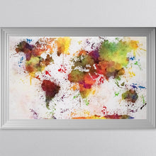 Load image into Gallery viewer, Multicoloured Paint Splatter Framed Wall Art 114*74cm