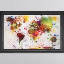 Load image into Gallery viewer, Multicoloured Paint Splatter Framed Wall Art 114*74cm