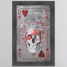 Load image into Gallery viewer, Queen Of Hearts Playing Card Framed Wall Art
