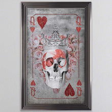 Load image into Gallery viewer, Queen Of Hearts Playing Card Framed Wall Art