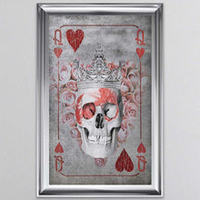 Load image into Gallery viewer, Queen Of Hearts Playing Card Framed Wall Art