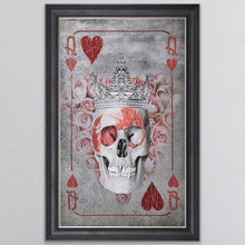 Load image into Gallery viewer, Queen Of Hearts Playing Card Framed Wall Art