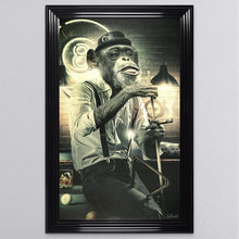 Load image into Gallery viewer, Snooker Monkey Framed Wall Art 114*74cm