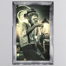Load image into Gallery viewer, Snooker Monkey Framed Wall Art 114*74cm