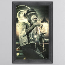 Load image into Gallery viewer, Snooker Monkey Framed Wall Art 114*74cm