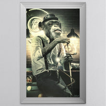 Load image into Gallery viewer, Snooker Monkey Framed Wall Art 114*74cm