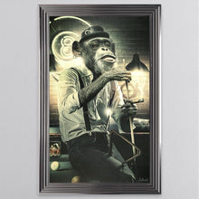 Load image into Gallery viewer, Snooker Monkey Framed Wall Art 114*74cm