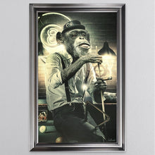 Load image into Gallery viewer, Snooker Monkey Framed Wall Art 114*74cm