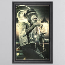 Load image into Gallery viewer, Snooker Monkey Framed Wall Art 114*74cm