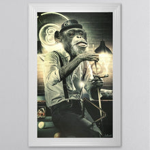 Load image into Gallery viewer, Snooker Monkey Framed Wall Art 114*74cm
