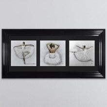 Load image into Gallery viewer, Ballerina Triptych Framed Wall Art