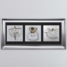 Load image into Gallery viewer, Ballerina Triptych Framed Wall Art