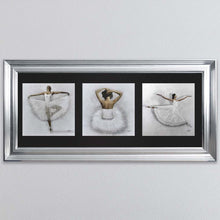 Load image into Gallery viewer, Ballerina Triptych Framed Wall Art