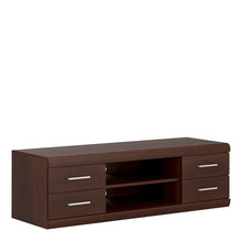 Load image into Gallery viewer, Imperial Wide 4 Drawer TV Cabinet in Dark Mahogany Melamine