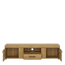 Load image into Gallery viewer, Cortina 2 door 1 drawer wide TV cabinet in Grandson Oak