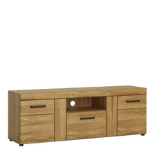 Load image into Gallery viewer, Cortina 2 door 1 drawer tall TV cabinet in Grandson Oak