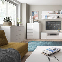 Load image into Gallery viewer, Fribo 2 door 4 drawer wide sideboard in White