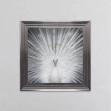 Load image into Gallery viewer, Albino Peacock framed wall art