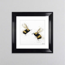 Load image into Gallery viewer, Bee Love framed wall art.