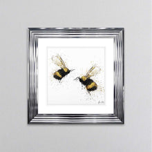 Load image into Gallery viewer, Bee Love framed wall art.