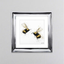 Load image into Gallery viewer, Bee Love framed wall art.