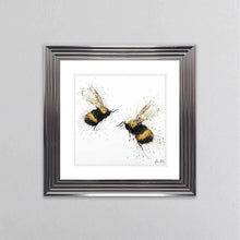 Load image into Gallery viewer, Bee Love framed wall art.