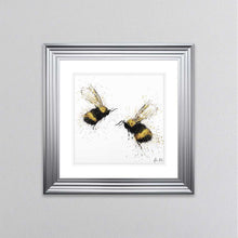 Load image into Gallery viewer, Bee Love framed wall art.