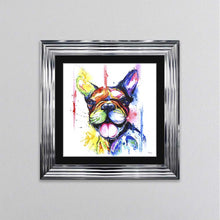 Load image into Gallery viewer, Multicoloured French Bulldog Framed Wall Art