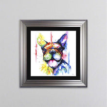 Load image into Gallery viewer, Multicoloured French Bulldog Framed Wall Art