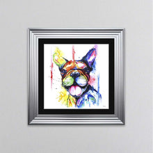 Load image into Gallery viewer, Multicoloured French Bulldog Framed Wall Art