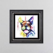 Load image into Gallery viewer, Multicoloured French Bulldog Framed Wall Art