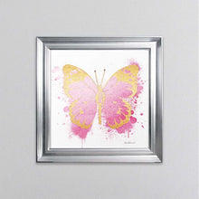 Load image into Gallery viewer, Butterfly Gold And Pink Framed Wall Art