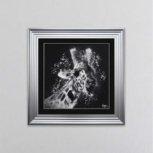 Load image into Gallery viewer, Black & White Giraffe Framed Wall Art