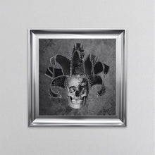 Load image into Gallery viewer, Jester Skull Framed Wall Art